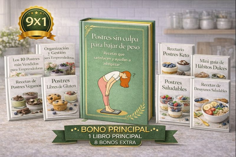 Postres que calman la ansiedad y ayudan a bajar de peso + 8 BONOS de regalo🎁